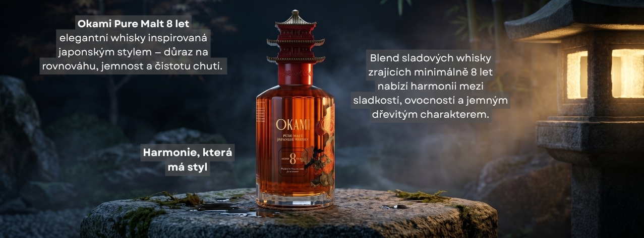 Okami Pure Malt 8yo 40% 0,7l - Darkohol.cz